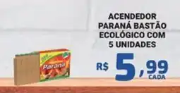 Bahamas Mix Acendedor paraná bastão ecológico com 5 unidades oferta