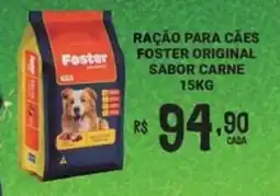 Bahamas Mix Ração para cães foster original sabor carne oferta