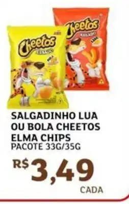 Assaí Atacadista Salgadinho lua ou bola cheetos elma chips pacote oferta