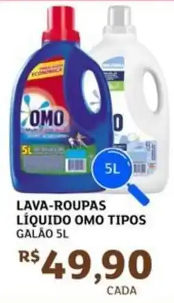 Assaí Atacadista Lava-roupas líquido omo tipos galão oferta