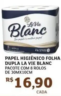 Assaí Atacadista Papel higiênico folha dupla la vie blanc oferta