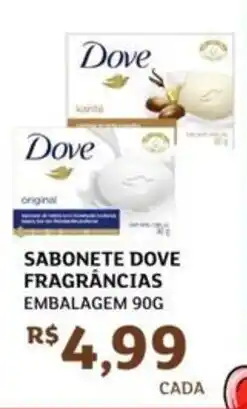 Assaí Atacadista Sabonete dove fragrâncias embalagem oferta