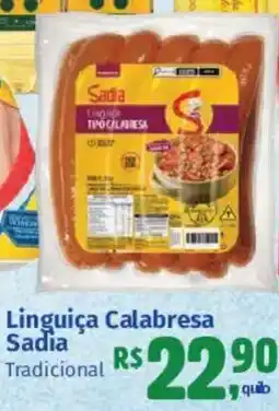 Supermercados Mateus Linguiça Calabresa Sadia oferta