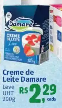 Supermercados Mateus Creme de Leite Damare oferta