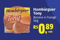 Supermercados Mateus Hambúrguer Tony Bovino e Frango oferta