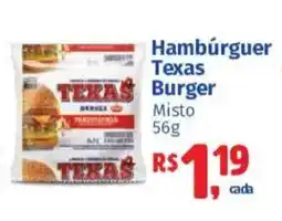 Supermercados Mateus Hambúrguer Texas Burger Misto oferta