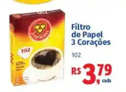 Supermercados Mateus Filtro de Papel 3 Corações 102 oferta