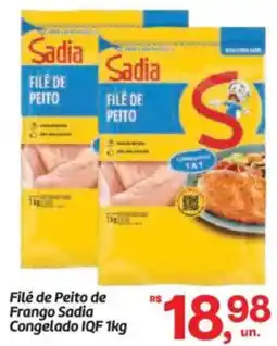 Fort Atacadista Filé de Peito de Frango Sadia Congelado IQF oferta