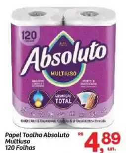 Fort Atacadista Papel Toalha Absoluto Multiuso 120 Folhas oferta