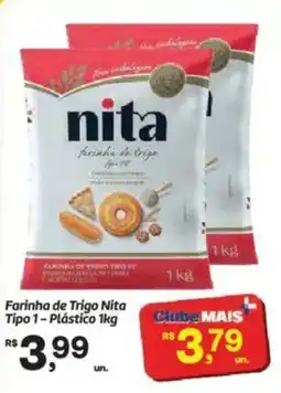 Fort Atacadista Farinha de Trigo Nita Tipo 1-Plástico oferta