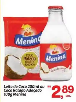 Fort Atacadista Leite de Coco ou Coco Ralado Adoçado Menina oferta