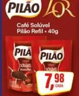 Rede Supermarket Pilão Café Solúvel oferta