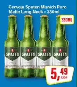 Rede Supermarket Cerveja Spaten Munich Puro Malte Long Neck - 330ml oferta