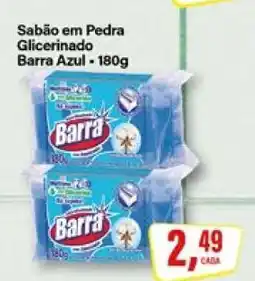 Rede Supermarket Sabão em Pedra Glicerinado Barra Azul oferta