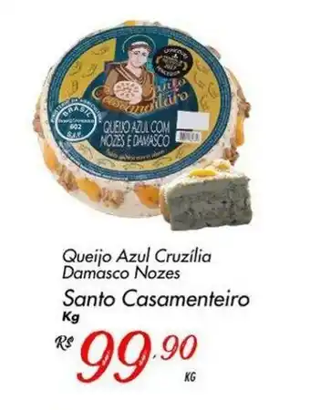 Queijo Azul Cruzilia Samasco Nozes Santo Casamenteiro 1kg