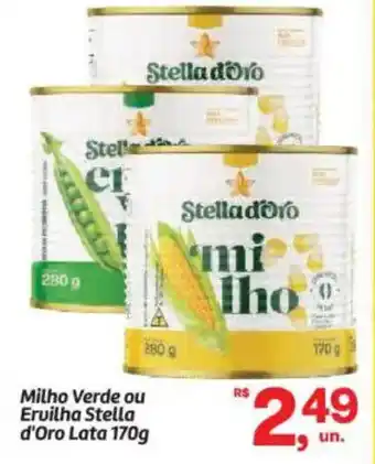 Milho Verde ou Ervilha Stella d'Oro Lata