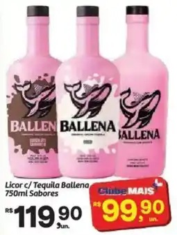 Fort Atacadista Licor c/Tequila Ballena Sabores oferta