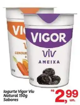 Fort Atacadista logurte Vigor Viu Natural Sabores oferta