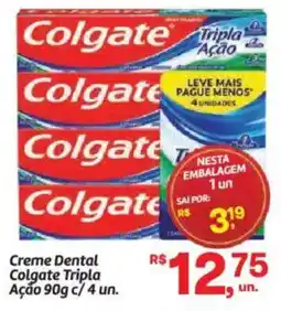 Fort Atacadista Creme Dental Colgate Tripla Ação c/ 4 un. oferta