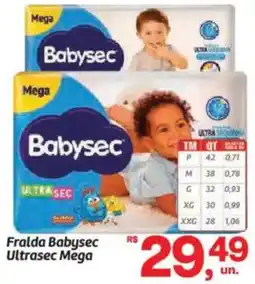 Fort Atacadista Fralda Babysec Ultrasec Mega oferta