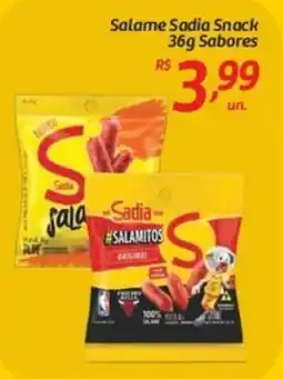 Comper Salame Sadia Snack Sabores oferta