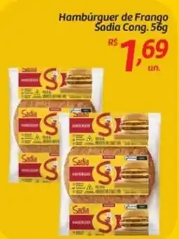 Comper Hambúrguer de Frango Sadia Cong. oferta