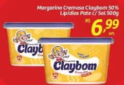 Comper Margarina Cremosa Claybom 50% Lipídios Pote c/ Sal oferta