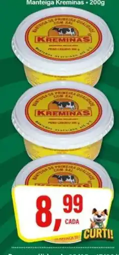 Rede Supermarket Manteiga Kreminas oferta