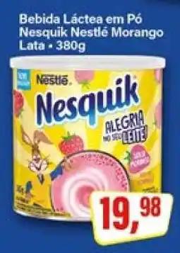 Rede Supermarket Bebida Láctea em Pó Nesquik Nestlé Morango oferta