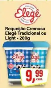 Rede Supermarket Requeijão Cremoso Elegê Tradicional ou Light oferta