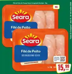 Rede Supermarket Filé de Peito de Frango Seara Congelado Bandeja oferta
