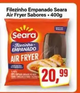 Rede Supermarket Filezinho Empanado Seara Air Fryer Sabores • 400g oferta