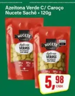 Rede Supermarket Azeitona Verde C/ Caroço Nucete Saché oferta