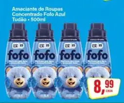 Rede Supermarket Amaciante de Roupas Concentrado Fofo Azul Tudão oferta
