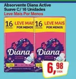 Rede Supermarket Absorvente Diana Active Suave C/ 16 Unidades oferta