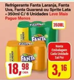 Rede Supermarket Refrigerante Fanta Laranja, Fanta Uva, Fanta Guaraná ou Sprite Lata oferta