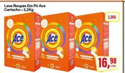 Rede Supermarket Lava Roupas Em Pó Ace Cartucho oferta