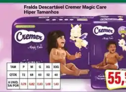 Rede Supermarket Fralda Descartável Cremer Magic Care oferta