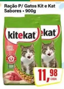 Rede Supermarket Ração P/ Gatos Kit e Kat Sabores oferta