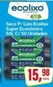 Rede Supermarket Saco P/ Lixo Ecolixo Super Econômico 50L C/ 50 Unidades oferta