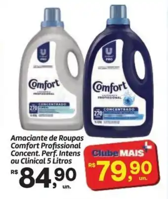 Amaciante de Roupas Comfort Profissional Concent. Perf. Intens ou Clinical