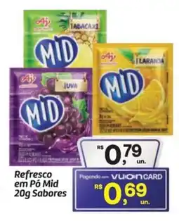 Fort Atacadista Refresco em Pó Mid Sabores oferta