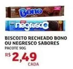 Assaí Atacadista Biscoito recheado bono ou negresco sabores pacote oferta