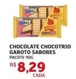 Assaí Atacadista Chocolate chocotrio garoto sabores pacote oferta