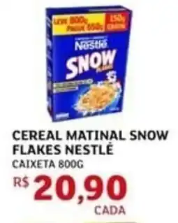 Assaí Atacadista Cereal matinal snow flakes nestlé caixeta oferta
