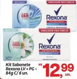 Fort Atacadista Kit Sabonete Rexona oferta