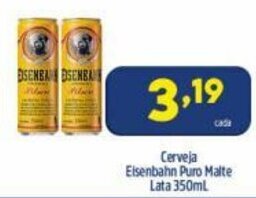 Arena Atacado Cerveja Eisenbahn Puro Malte lata 350ml oferta