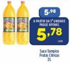 Arena Atacado Suco Tampico Frutas Citricas 2L oferta