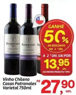 Fort Atacadista Vinho Chileno Casas Patronales' Varietal oferta