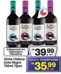 Fort Atacadista Vinho Chileno Gato Negro Tipos oferta